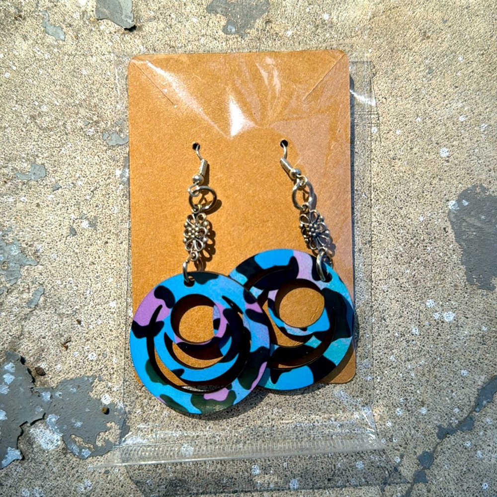 Handmade earrings with hook backs